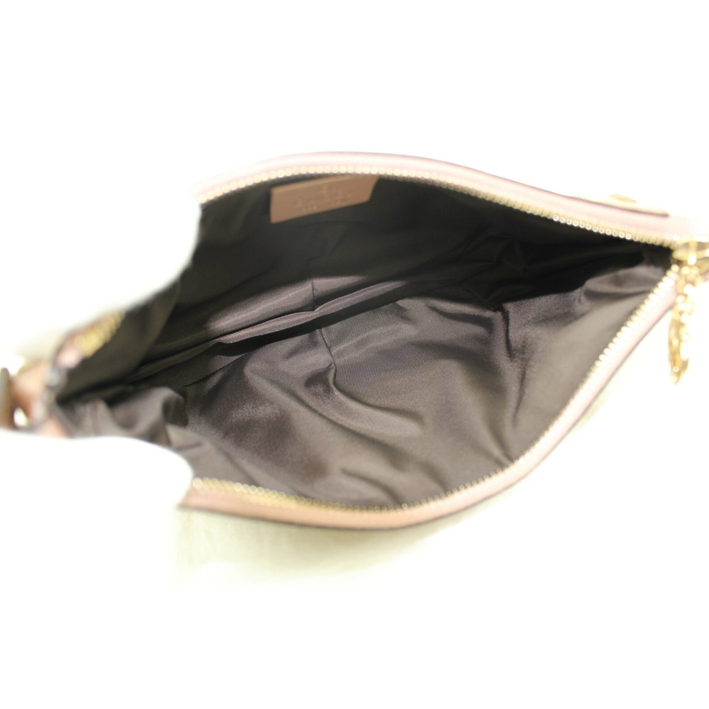 Gucci Pouch Beige Tan brown accessories cosmetics makeup Heart charm - Picture 6 of 7